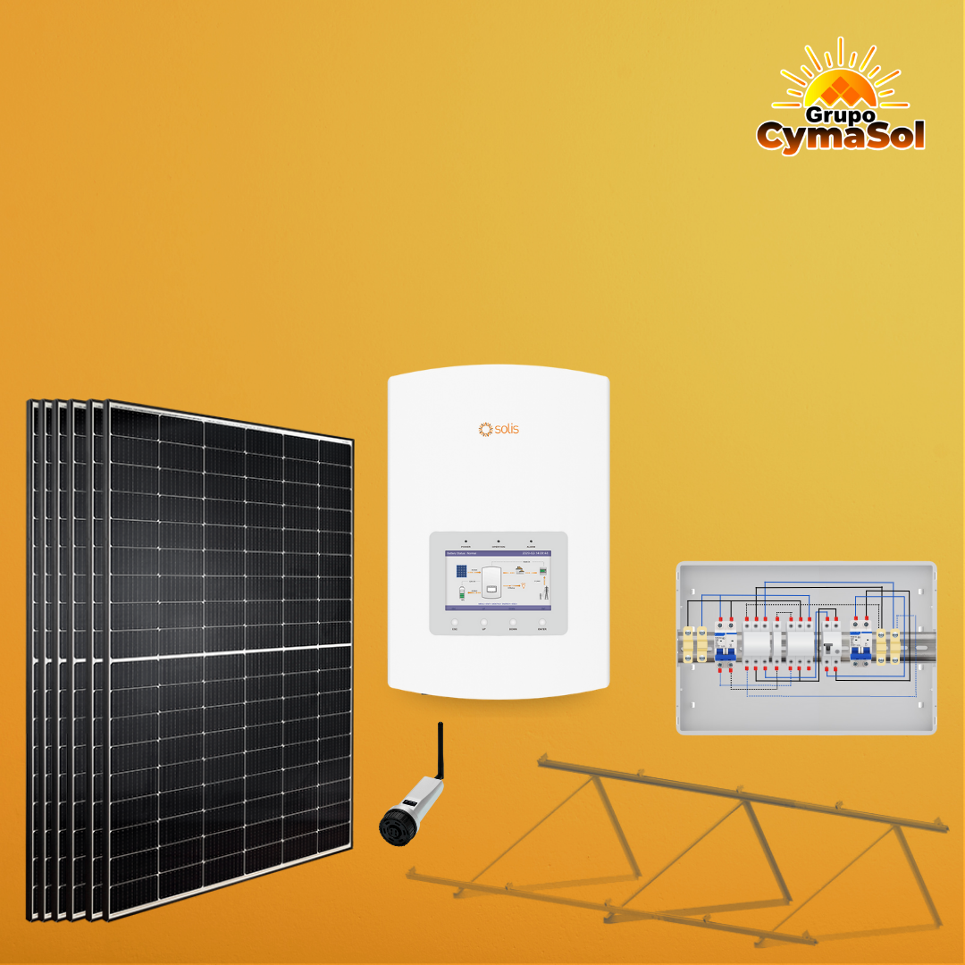 SELF-CONSUMPTION KIT WITHOUT BATTERIES WITH 3.2KWP 3.6KW AC HYBRID INVERTER